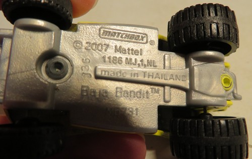 Matchbox Baja Bandit gelb Beach Rail Sand Rally Spielzeugauto 2007 lose MB731 Dieca - Bild 14 von 16