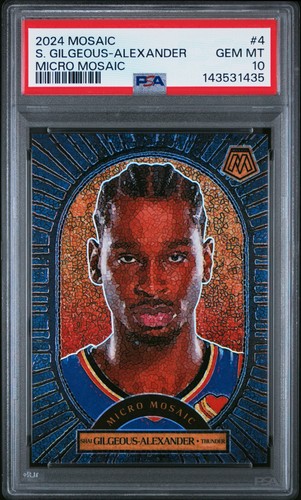 Shai Gilgeous-Alexander #4 2024 Panini Mosaic Micro card
