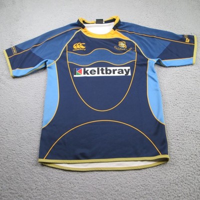 Canterburry Of New Zealand Guilford Rugby Jersey Mens Small Blue Short Sleeve