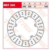 TRW Bremsscheibe (FüR: Piaggio MP3 250 M472 06-10 Hinten )