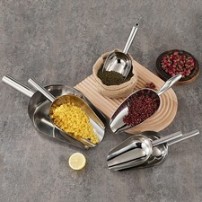 5pcs Stainless Steel Food Scoops Multi Functional Ice Rice Flour