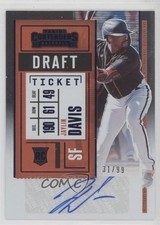 2020 Panini Contenders Draft Ticket Blue 31/99 Jaylin Davis Rookie Auto RC 13rw