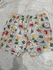 NWT Old Navy Men s Printed Swim Trunks -- 7-inch inseam Size Large