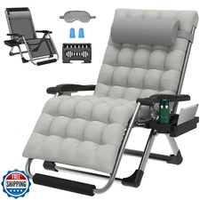 ZENPETIO Oversized Zero Gravity Chair, 33In XXL Zero Gravity Recl