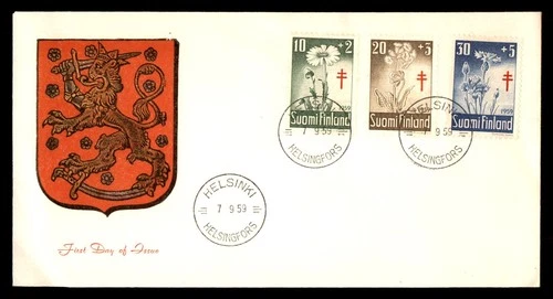 Mayfairstamps Finland FDC 1959 Flowers TB Combo First Day Cover aax_13271