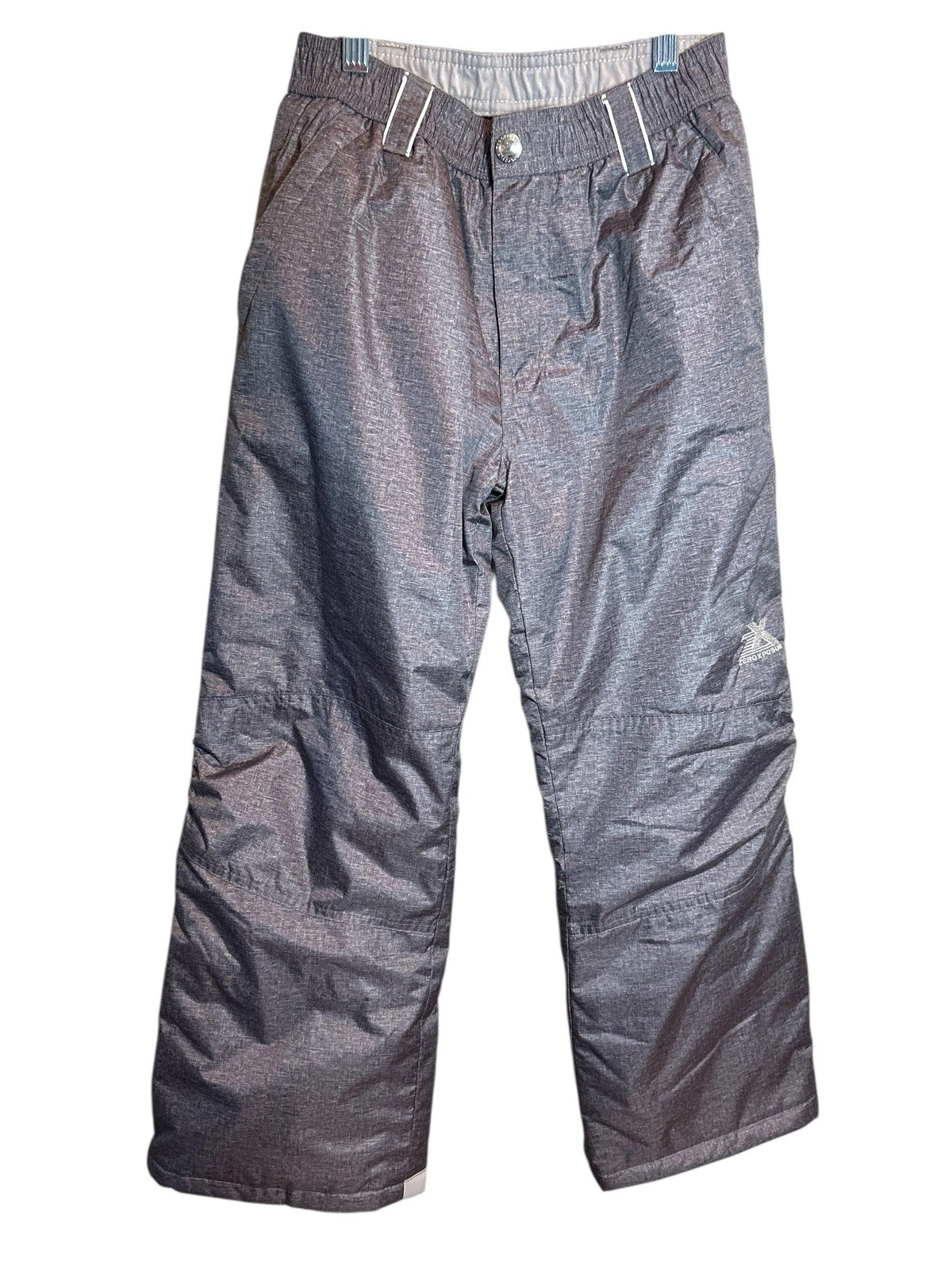NWOT ZeroXposur Kids Snow Ski Pants, Heather Grey, Size 10/12