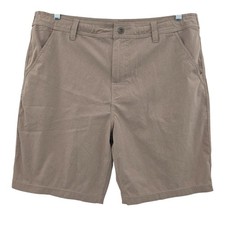 Prana Men's 8 Inch Chino Shorts Beige Size 38