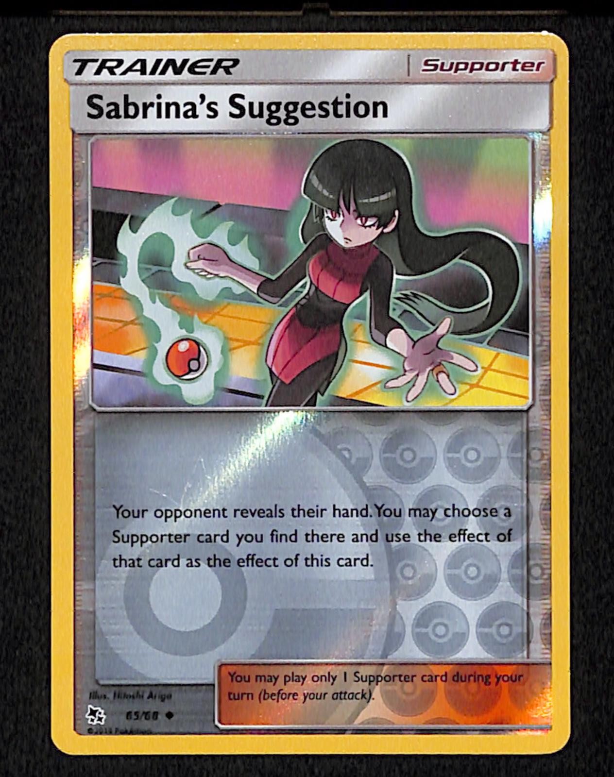Sabrina's Suggestion 154 Uncommon Pokemon Team Up 181 Reverse Holo 2019