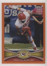 2012 Topps Chrome Retail Orange Refractor Dwayne Bowe #37 fm1