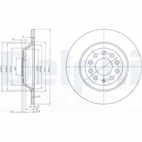 2X Delphi Bremsscheibe BG3956C FüR A6 Audi C6 2ED 1KW 1KD C7 4B2 4B5 4F2 2EE C5