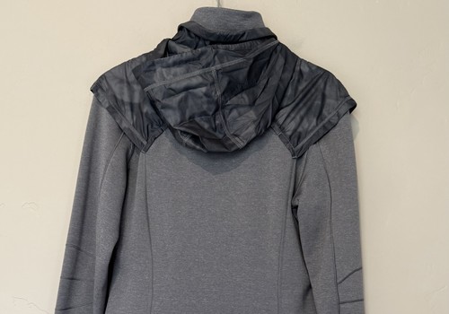 Chaqueta Lululemon para mujer 10 gris negra en fundente cremallera completa con capucha atlética correr - Imagen 6 de 20