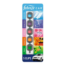 Febreze Car Air Freshener Vent Clips Mixed Scent 5 ct