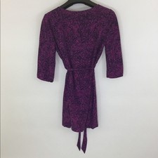BANANA REPUBLIC PINK AND BLACK 3/4 BELTED DRESS