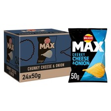 Walkers Max Cheese & Onion Crisps 50g (pack of 24)