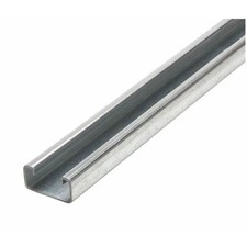 Single Channel Strut, Solid, Steel, Galvanized, None Hole Size, Silver, Fs-500