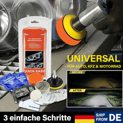 Für VW Scheinwerfer Aufbereitungs Set Polierset für matte & blinde Reparatur