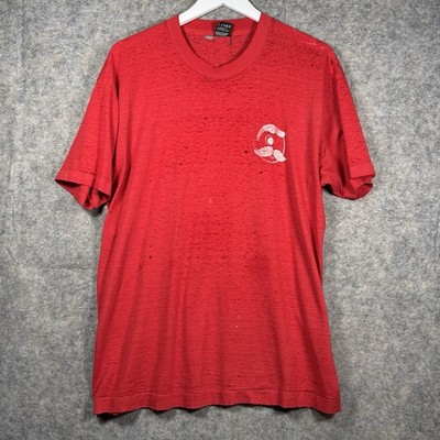 Vintage 90s National Bohemian Natty Boh Distressed T Shirt Mens Size XL 22x29