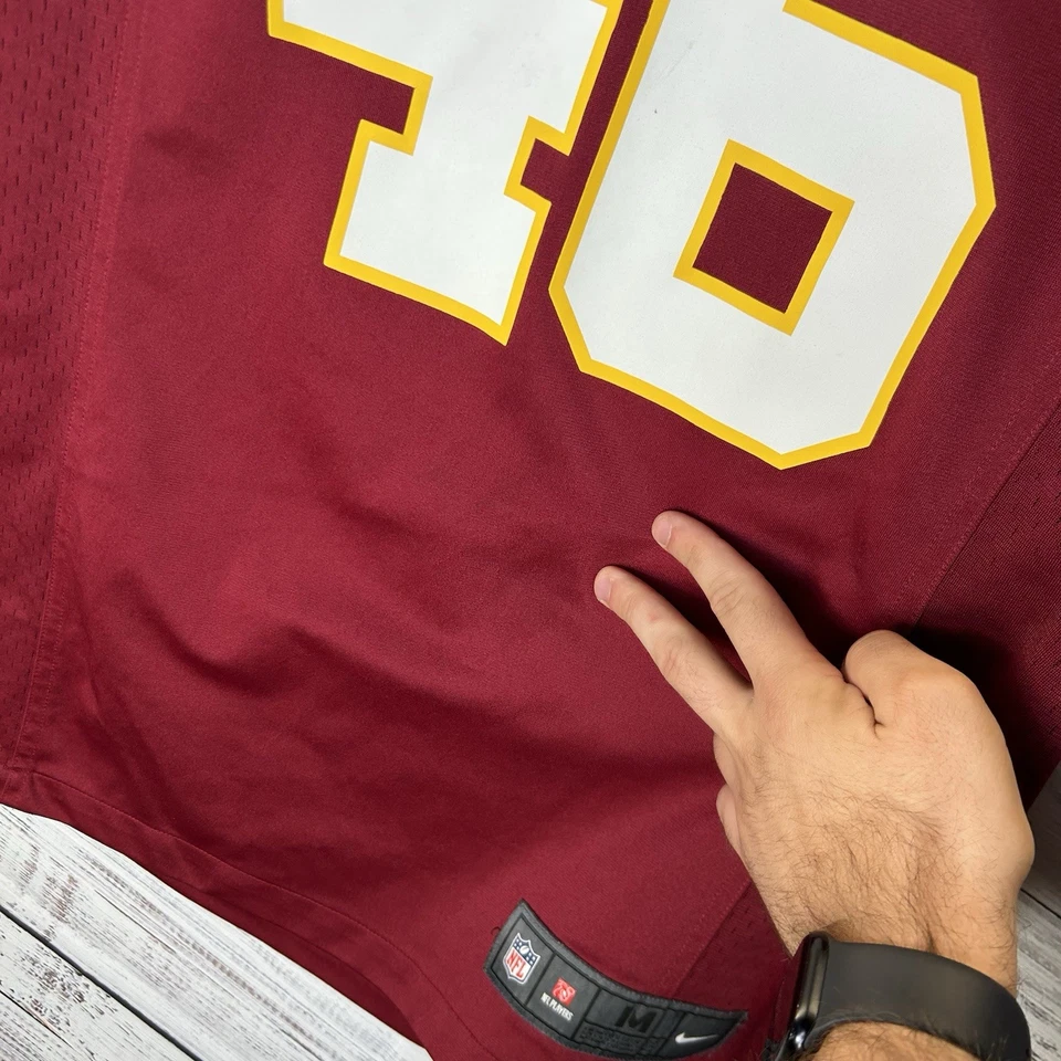 Camiseta Nike On-Field Alfred Morris #46 Washington Redskins NFL local para hombre mediana Foto 3 de 4