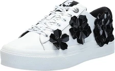 Karl Lagerfeld Paris Women's Georgia Lace Up Sneaker (Bright White/Black)