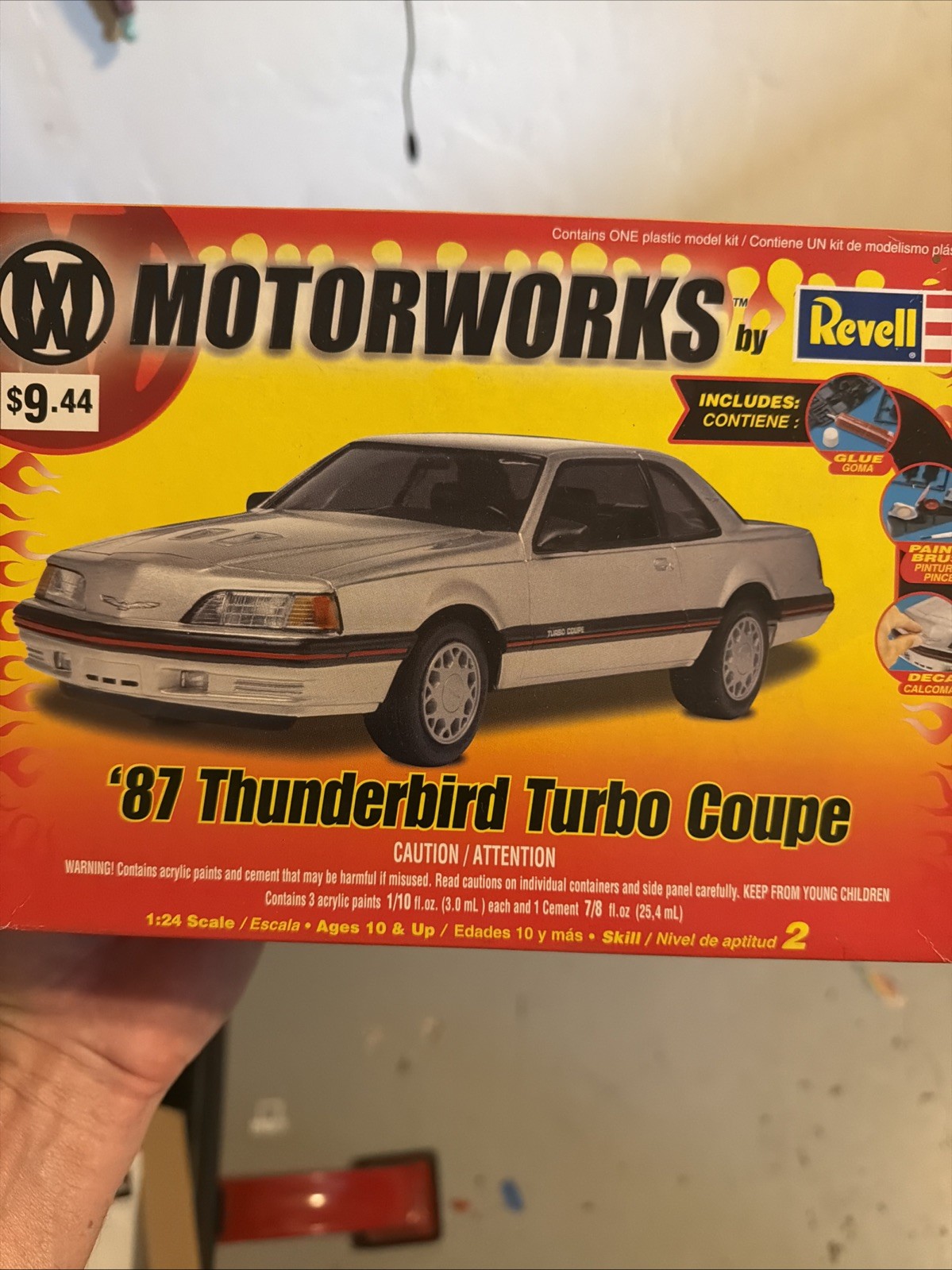 87 Thunderbird Turbo Coupe 1:24 Open Box Sealed Parts New