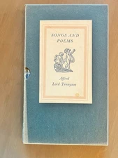 Songs and Poems by Alfred Lord Tennyson Peter Pauper Press Slipcase 1950s HC Vtg