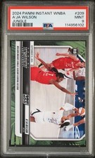 2024 Panini Instant #209 CAITLIN CLARK A'JA WILSON Jungle 1/25 PSA 9 114956102