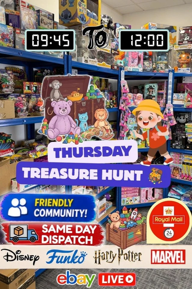 Thursday Treasure Hunt 🪎 Toys, Collectibles & More | £2 Starts