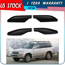 ?4PCS Roof Rack Cover Rail End Shell For Toyota Land Cruiser Prado FJ120 03-07