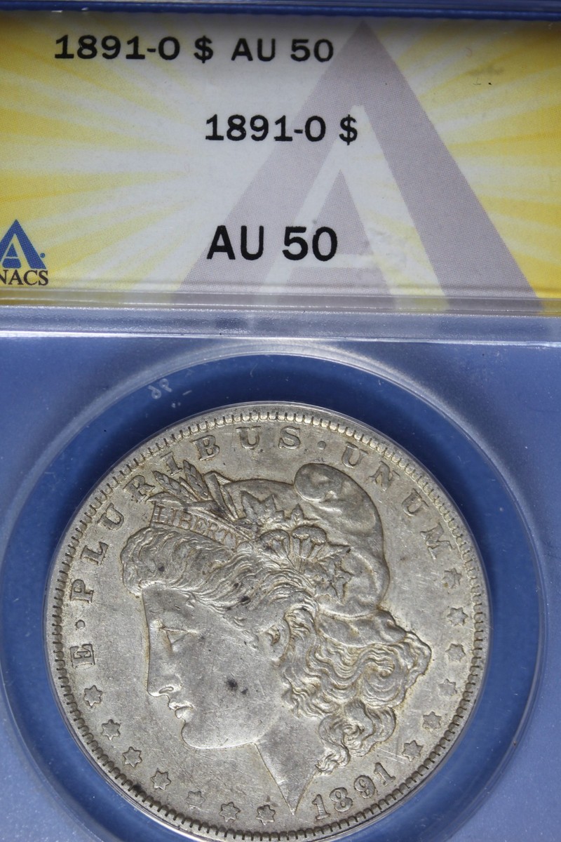 1891年 光緒元宝 AU 50  1891 O ANACS AU50 MORGAN SILVER DOLLAR #B51113 | eBay