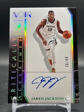 2019-20 Jaren Jackson Jr. Noir Critically Acclaimed Auto /49 SSP On Card #CA-JJJ
