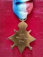First World War 1914-15 Star Medal & Ribbon  45256 DVR J. E. Lloyd R.F.A