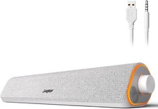 SOULION R50 Bluetooth Computer Speakers, 3.5mm PC Sound Bar for Desktop Monitor