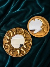 Vintage 90s Celestial Bohemian Star And Moon Mirrors