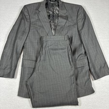 Jos. A Bank Signature Men's Wool Gray Pinstripe Suit 2 Piece 42R 35x30
