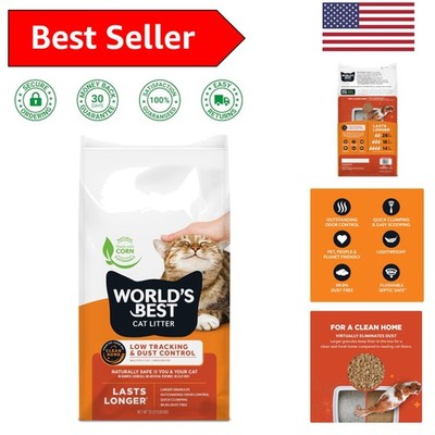 15lbs Low Tracking Unscented Cat Litter - Eco-Friendly, Quick Clumping Formula