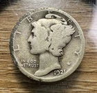 1921-P Mercury Dime - Actual Coin Shown - Free Shipping & Tracking INV#241