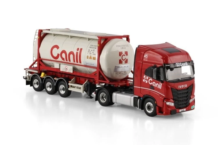 WSI 02-3688 Canil Iveco S-way 4x2 + 30ft tank container trailer 1/50 - Immagine 3 di 4