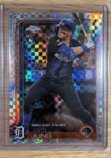2025 Topps Chrome Update Series - Jace Jung #USC121 X-Fractor (RC)