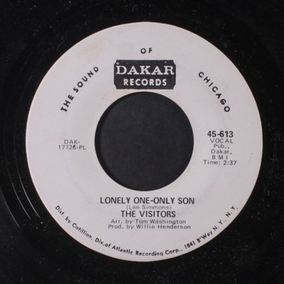 VISITORS: i'm gonna stay / lonely one, only son DAKAR 7'' Single 45 RPM