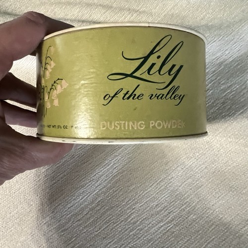 Polvere da polvere vintage Lily Of The Valley Adrienne Los Angeles 5,5 once nuova HTF - Foto 6 di 12