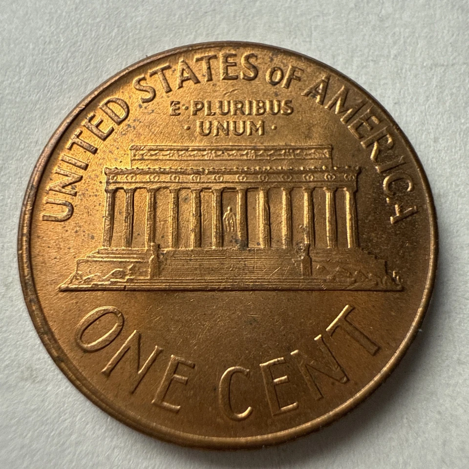 1968 - S Lincoln Memorial Penny "L" in Liberty & In God We Trust on Rim of Coin - Image 4 of 4