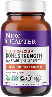 New Chapter Plant Calcium Bone Strength Take Care, 120 Vegan Slim Tabs