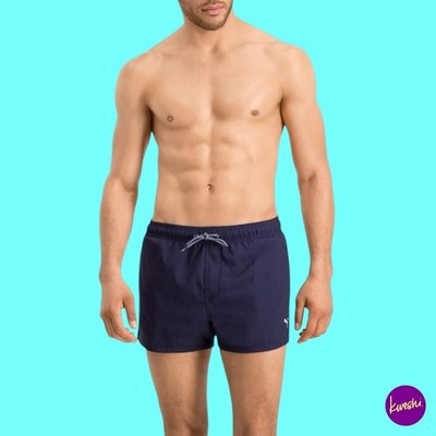 Puma Herren Badehose, Quick Dry, Navy Blau, UK M | EU 50 | US M