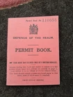 World War 1 Civilian Permit  1916 to Reside In a Special Military Area (Dover)