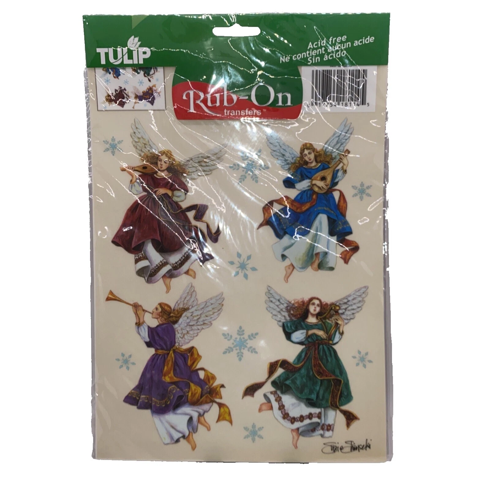 Holiday Cardmaking & Scrapbooking Rub-On Transfers