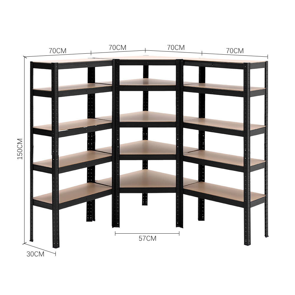 Garage Shelving Unit Heavy Duty Metal Shed Storage Shelves Boltless