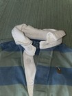 RALPH LAUREN Baby Long-Sleeve One-Piece Outfit/Romper-Green/Blue Striped-6 Month — photo 4