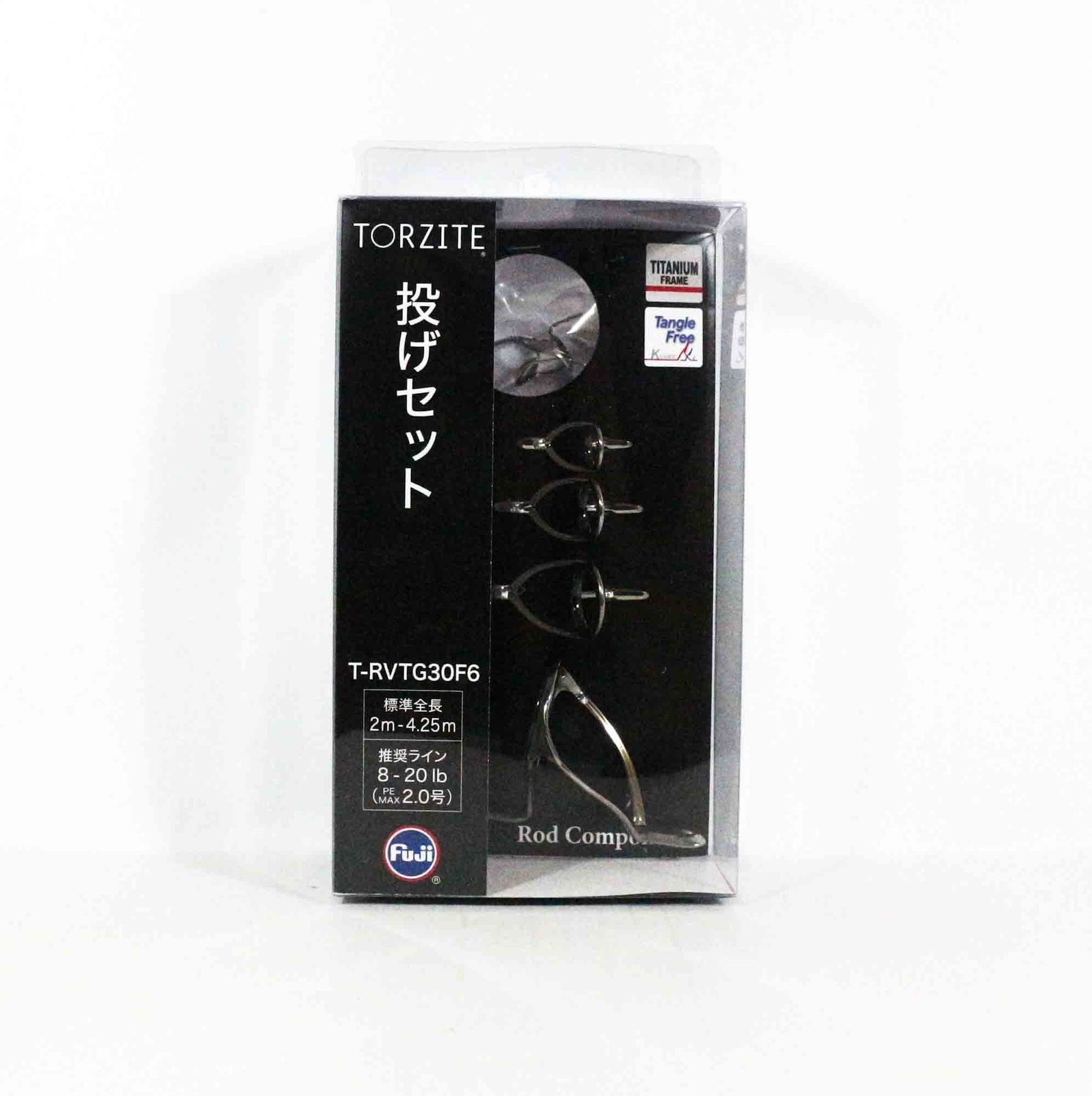 Fuji T-RVTG Size 30F6 Rod Guide Torzite Titanium Frame Set (7815)