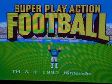 Super Play Action Football (Super Nintendo SNES, 1991) Tested