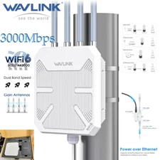 WiFi 6 AX3000 Outdoor WIFI Router Wireless Range Extender Access Point Repeater